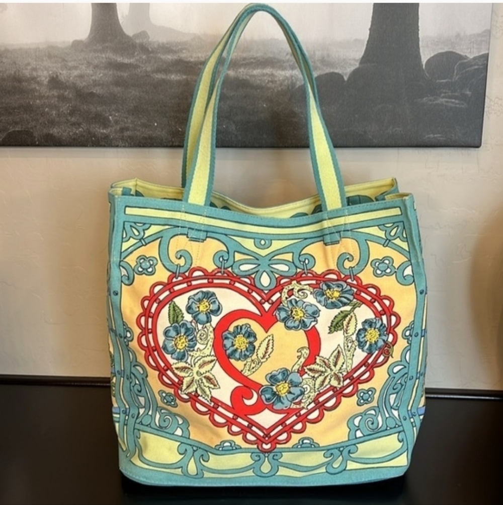 Brighton A Winters Love Canvas Tote NWT - Picture 5 of 10